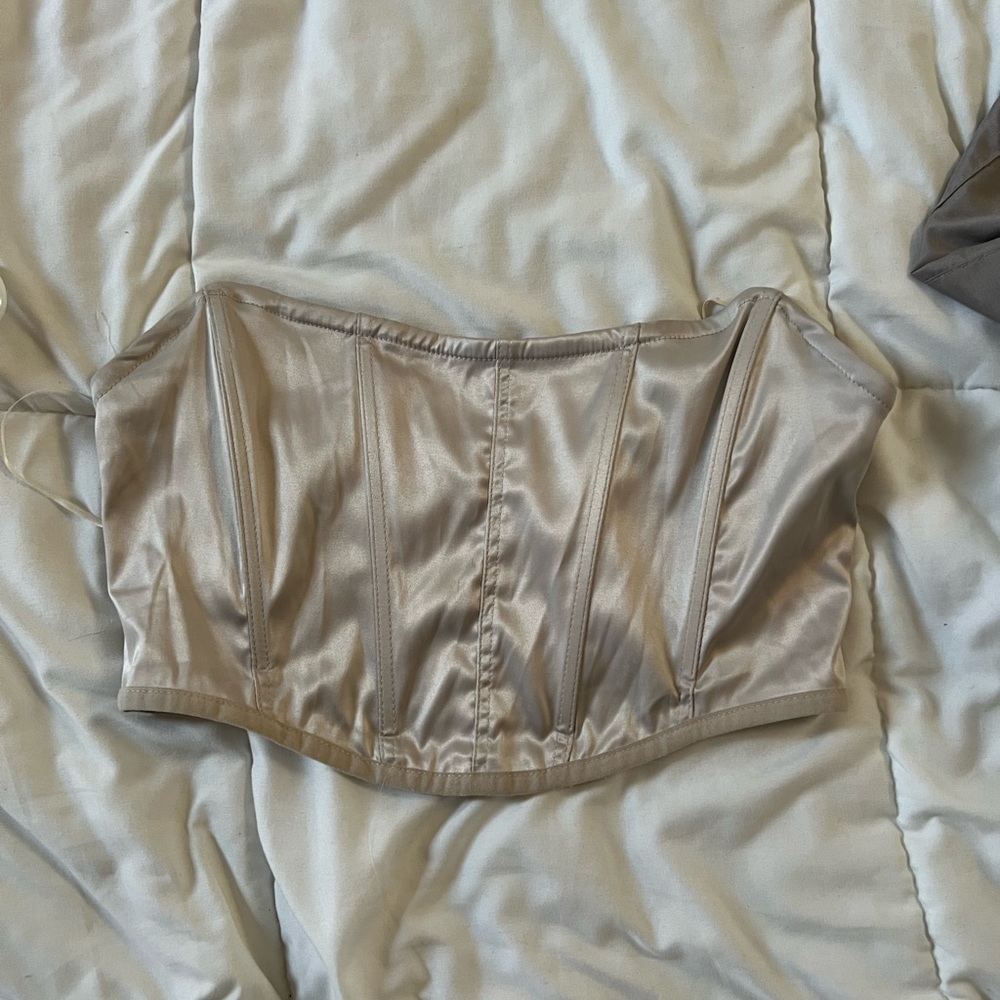 Garage corset crop top